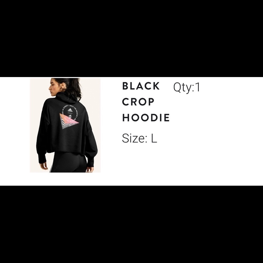 Adidas x Peloton Crop Hoodie